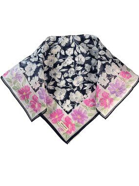 Vintage Pierre Cardin Cotton Floral Scarf Never worn